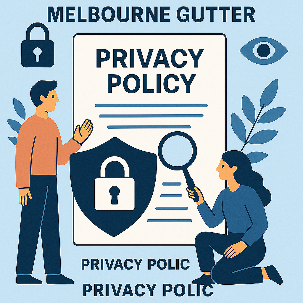 Gutter Clean Melbourne Privacy Policy – data protection and transparency illustration